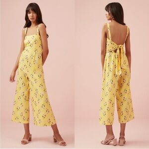 Finders Keepers • limoncello cropped jumpsuit sz xs (us 0-2)
